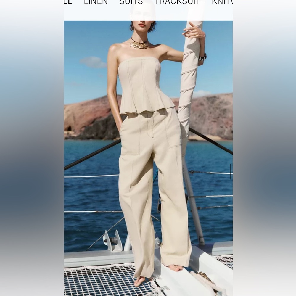 Zara linen set size small